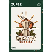 Zpz802 Moka Pot Sunrise Ütüyle Uygulanabilir Transfer Baskı - 911529715