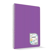 Çınar Colormaxı A4 72 Yp Çizgili Pp Kapak Spiralli Defter 73001- 3 Adet Çeşitli Renk Ve Desen