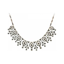 Elmas Montür Muhteşem Yy. Ottoman Style Gerdanlık Kolye N11.13085 Bronz