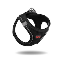 Air-Mesh Küçük ve Orta Irk Kedi Köpek Göğüs Tasması - Yumuşak, Nefes Alabilir, Dayanıklı SİYAH 2XS