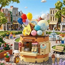 Bezos P881201 Teddy Bear Koleksiyonu Dondurma Dünyası 354 Parça Block Oyuncak Hb006 Çok Renkli