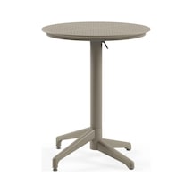 Moon Katlanır Masa Ø60 Cm - Bahçe, Balkon, Kafe, Restoran İçin, İç Ve Dış Mekan Vizon Diğer