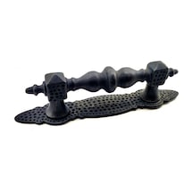 Antika Tarz Dekoratif Pirinç Ağır Kapı Çekme Kolu - Küçük, 215x40 Mm, Oksit Diğer