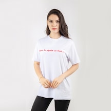 Gisele Kadın Beyaz T-Shirt Beyaz