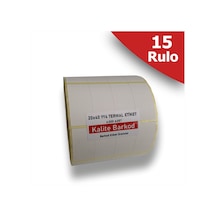 20X40 Yanyana 4'Lü Termal Etiket 15 Rulo Etiket Kalite Barkod