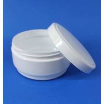 100 ML Beyaz Boş Pomat-Krem-Kozmetik Kutusu Plastik Kavanozu 1-100 Adet