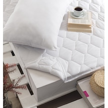 Komfort Home Çift Kişilik Yatak Koruyucu Alez 160x200 Cm Beyaz