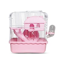 Zampa Hamster Kafesi 23x17x33 Cm Pembe 211-52001.01