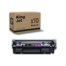 Kingjet Hp Uyumlu 12a Q2612a Standart Kapasiteli 10'lu Paket Uyumlu Toneri Laserjet 3015