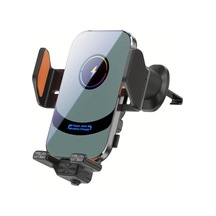 Xuweiwei Gümüş X16 15w Akıllı İndüksiyonlu Kablosuz Araç Şarj Ve Telefon Tutucu İphone Samsung İçin