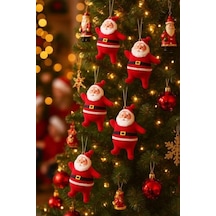5cm 6 Adet Mini Yılbaşı Ağacı Süsü Noel Baba Ağacı Süsü 6 Adet/paket