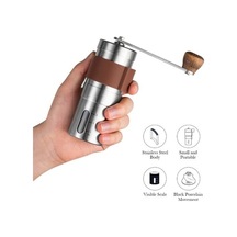 Ankatek Seramik Bıçaklı Kahve Değirmeni - Paslanmaz Çelik, Taşınabilir, Ev & Kamp İçin, Kolay Temizleme Seramik Bıçaklı Kahve Değirmeni - Altın