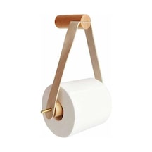 Pazly Ahşap Duvara Monte Tuvalet Kağıdı Tutucu, Retro Banyo Dekoru, Vintage Rulo Kağıtlık, Beyaz Diğer