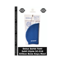 Delux Serisi Tatil Sahil Giyim Sc-510 Silikon Bone Koyu Mavi