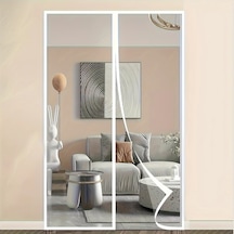 Dashanshop Sihirli Manyetik Sineklik: Kendinden Yapışan, Nefes Alabilir, Kolay Temizlenir, 100x220cm Beyaz