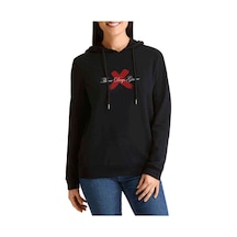 Three Days Grace 2 Baskılı Siyah Kadın Kapşonlu Sweashirt