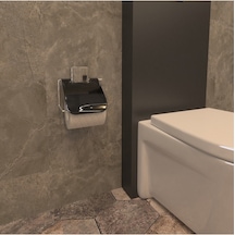 Decorev Dc-4775 Dekoratif Yapıştırmalı Metal Banyo Kapaklı Wc Kağ