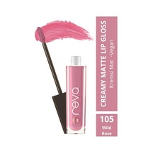 Creamy Matte Lip Gloss Wild Rose - Mat Krem Dudak Parlatıcısı - No: 105 - Vegan & Temiz İçerik Diğer