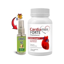 Cardiamin Forte 1 Kutu Multivitaminli Omega3lü 60 Soft Jel Kapsüllü Formül + Çörek Otu Yağı 30 Ml