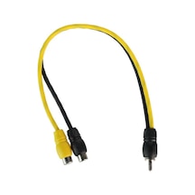 Soundmax Ters Y Kablo 1 Erkek 2 Dişi Soundmax Sx-2f1m Ters Çatal Kablo - 2 Adet
