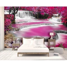 Romantik Pembe Şelale Duvar Kağıdı