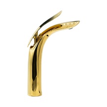 Paluci Kuğu Yüksek Tip Gold Lavabo Bataryası Sırlı