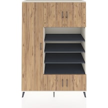 Hyperion Dolap 10 Raflı 5 Kapaklı 132x44x195 Aytaşı-çam/antrasit Aytaşı