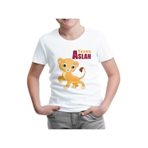 Yavru Aslan Beyaz Çocuk Tshirt