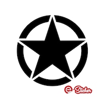 2 Adet Army Star, Askeri Yıldız Off Road Oto Sticker Araba Sticke