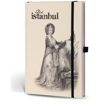 Eski İstanbul Cep Journal Çizgili Lastikli Sultan
