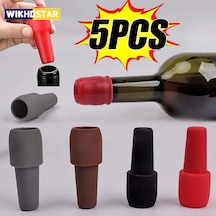 Silikon Şarap Tıpaları İçecek Şişesi Mühürleyen Yeniden Kullanılabilir Köpüklü Şarap Şişesi Tıpa Şarap Şampanya Taze Tutmak Mutfak Gereçleri Diğer