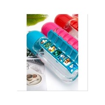 Kutulu Matara Suluk 600ml 7 Günlük Hap Kutusu Organizer Spor Sızdırmaz Su Şişesi 50 x 22