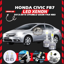 Honda Civic Fb7 2012-2015 Uzun Far Uyumlu Şimşek Etkili Led Xenon Performance Series Hb3