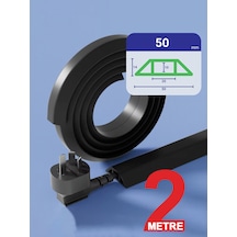 Greentech Esnek Kablo Kanalı Siyah / Gt-kk06