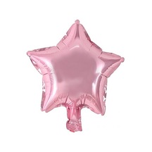 10 İnç Mini Yıldız Folyo Balon Pembe 5 Adet