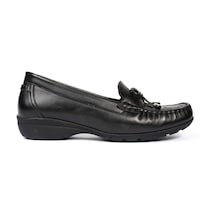 Greyder 25593 Zn Deri Comfort Casual Kadın Ayakkabı Siyah
