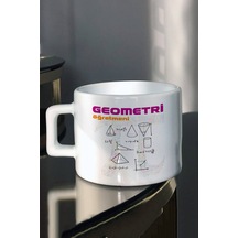 En Güzel 24 Kasım Geometri Öğretmenlerine Özel Geometri Şekiller Baskılı Çay-Kahve Fincanı