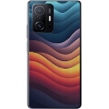 Xiaomi Mi 11 T-11 T Pro Uyumlu Noktalı Renkler Baskılı Silikon Kılıf Renkli