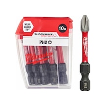 MİLWAUKEE BİTS UÇ Matkap Ucu Tornavida Ucu Vidalama Ucu PH2-50mm