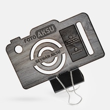 Kişiye Özel Mesleki Fotoğraf Stüdyosu Ahşap Kartvizit (Model 2-6)