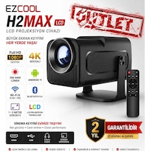 Ezcool H2 Max 390 Ansı-lümen Fullhd Android 11 Akıllı Projeksiyon Cihazı