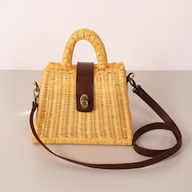 Mylamp Mybag Sun Rattan Çanta 25x13x29 Cm Large Bej
