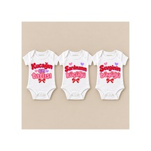 Babylimon Kucak Zamanı Üçlü Beyaz Kısa Kollu Bebek Zıbın Seti Beyaz - 930083808 Beyaz