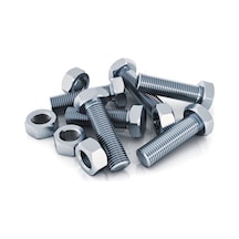 Somunlu Civata / Civata 6 X 80 Mm. Somunları Ile Birlikte/ 10 Nu. Anahtara Göre 25 Adet 1