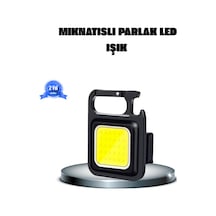 Led Mini Anahtarlık Fener 1000 Lümen Güçlü Işık Ve Usb Type-c Şarjlı Siyah