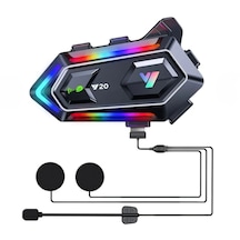 Y20 Motorsikletler İçin Kablosuz Bluetooth Kulaklıklı Suya Dayanıklı, Uzun Ömürlü Batarya, Gürültü Engelleme Özellikli Kask Kulaklığı
