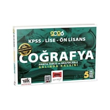 Yargı Yayınları 2026 Kpss Lise Ön Lisans Akılda Kalan Coğrafya Harita Tablo Ve Grafiklerle 5 Deneme İlaveli