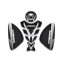 Honda Cbr 125-250 Uyumlu Tank Pad Set Karbon Beyaz Diğer