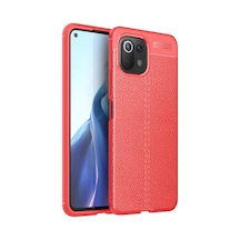 Xiaomi Mi 11 Lite Uyumlu Kılıf Auto Focus Kapak - Kırmızı