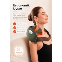 Ense Ve Omuz Bölgesi İçin Isıtmalı Masaj Aleti Yumuşak Dokulu Ergonomik Tasarım